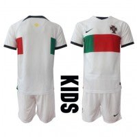 Billiga Portugal Barnkläder Borta fotbollskläder till baby VM 2022 Kortärmad (+ Korta byxor)